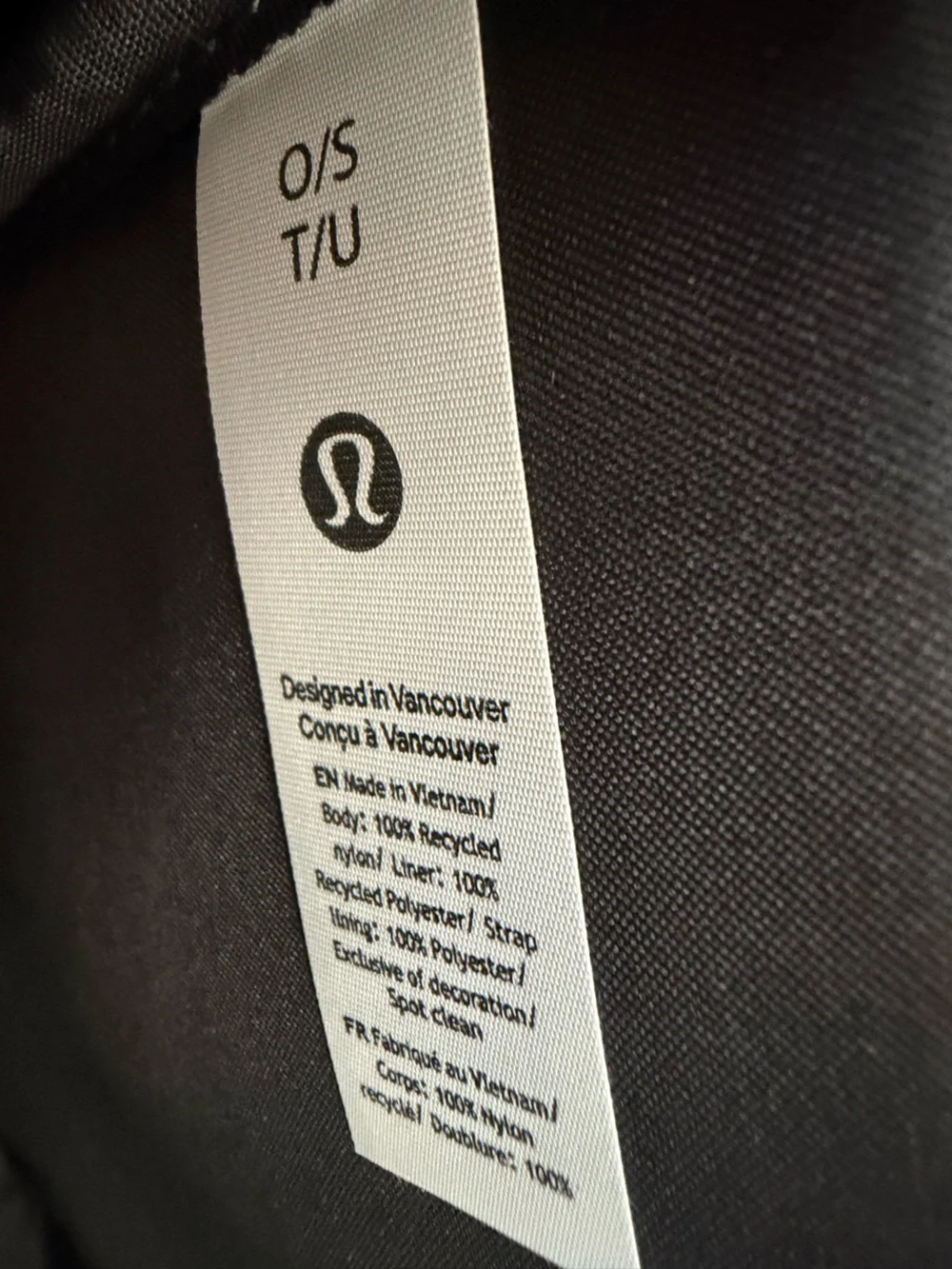 Lululemon Everywhere Backpack 22L Black NWOT Tech Canvas Laptop Bag
